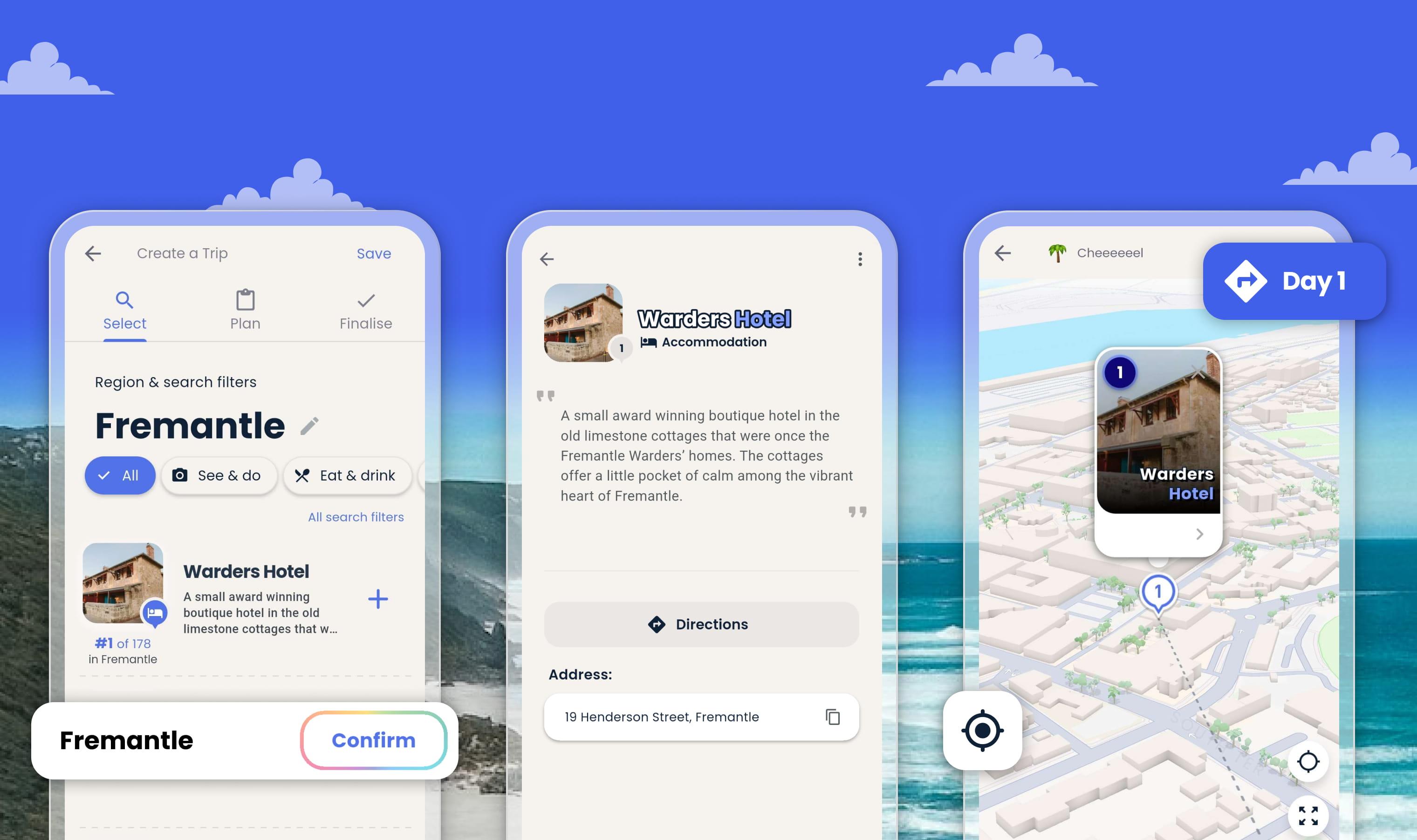 Example of a curated place repository for cities and visitor centres